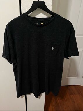 Polo by Ralph Lauren Black Short-Sleeve Pocket Crewneck Tee classic fit